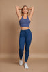 Crisscross Cami Sports Bra in Twilight Blue