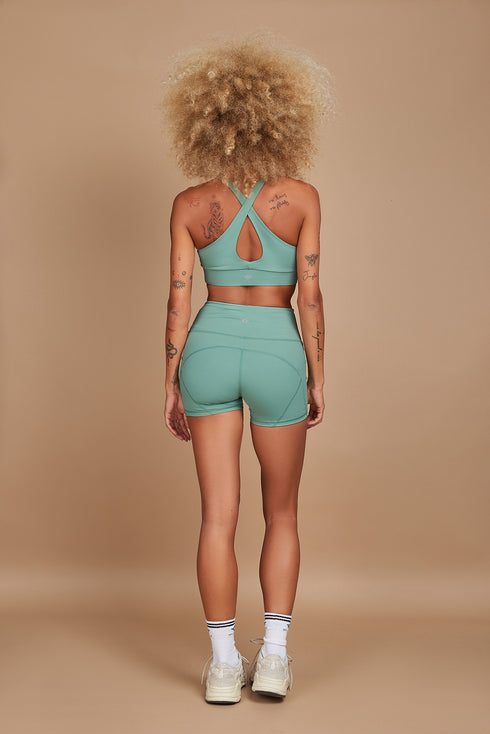 LuxFit Pale Green Shorts