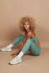 LuxFit Pale Green Leggings