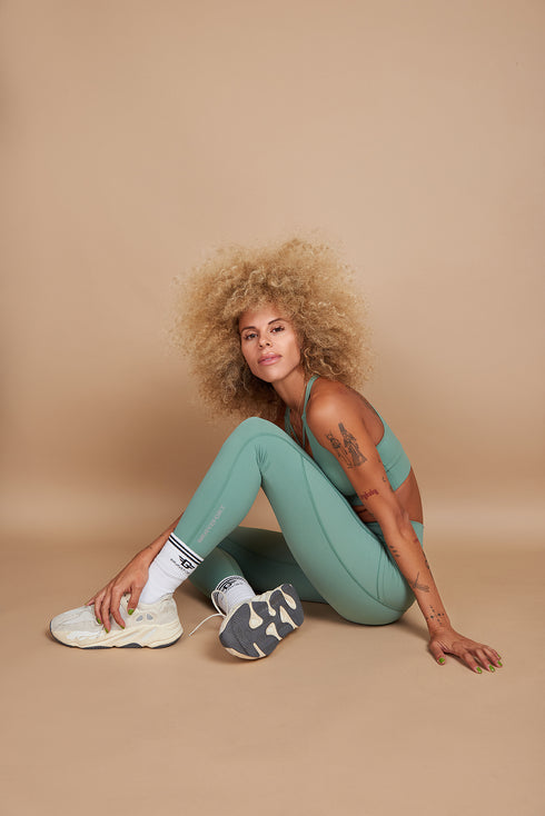 LuxFit Pale Green Leggings