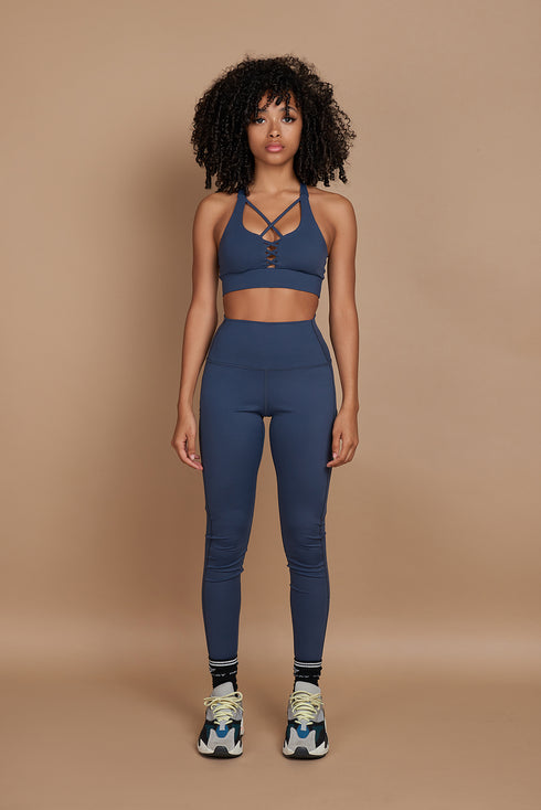 LuxFit Oxford Blue Leggings