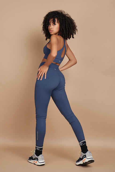 LuxFit Oxford Blue Leggings