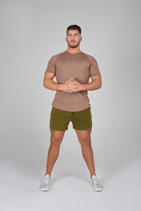0125. Flex Pro T-Shirt / Pale Brown