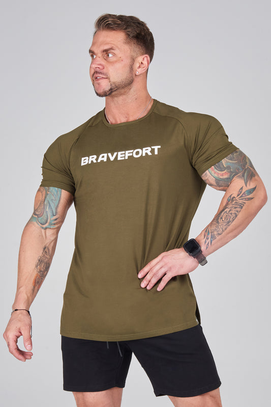 Modal Core Fitted Tee / Olive