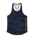 0828. Camo Stringer / Blue/Gold