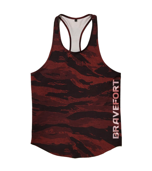 0828. Camo Stringer / Red/White