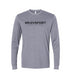 Suede Core Long Sleeve Crew - Grey