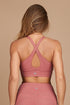 LuxFit Pink Clay Sports Bra