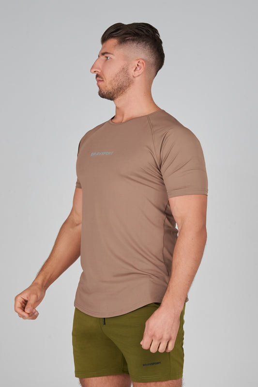 0125. Flex Pro T-Shirt / Pale Brown