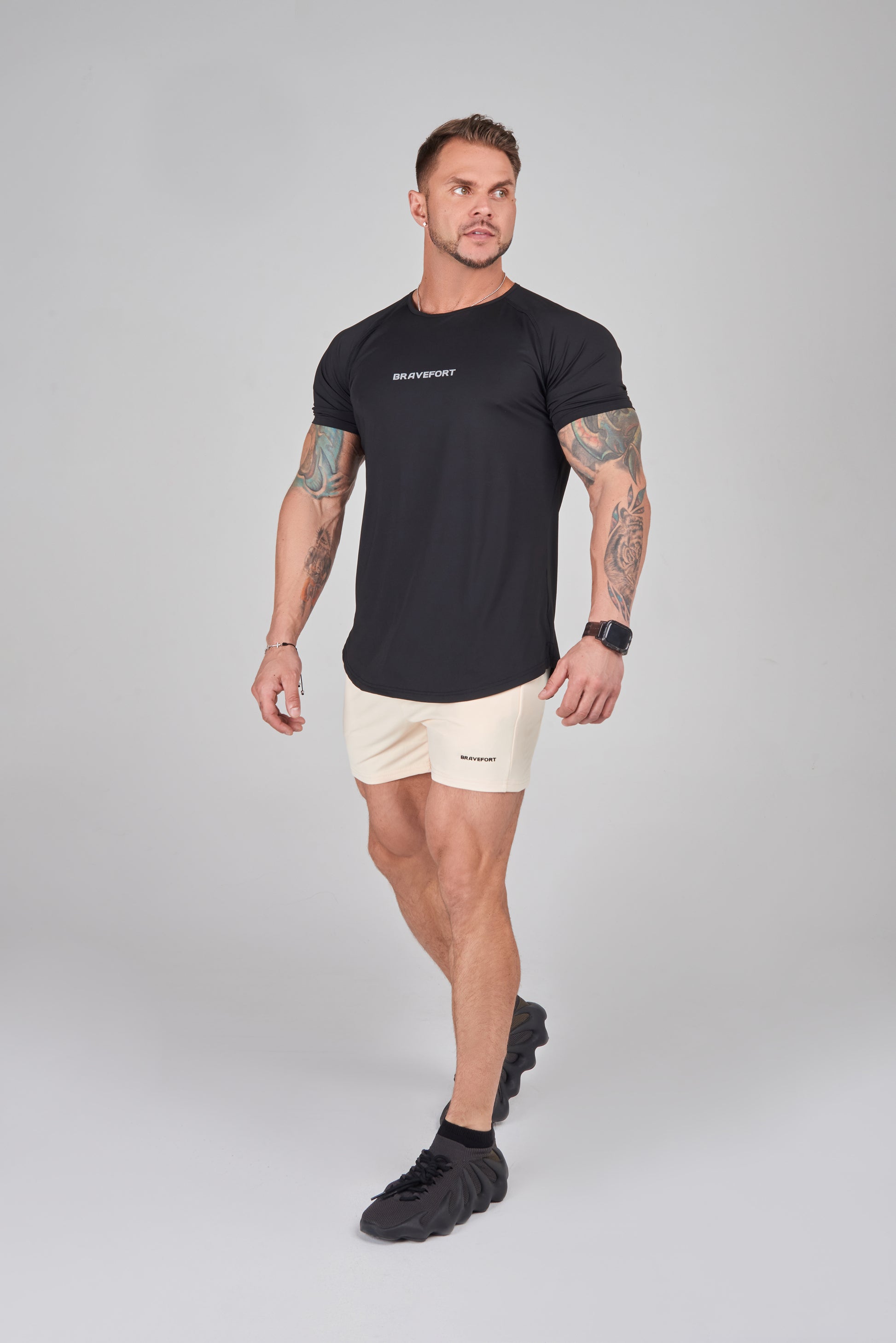 0125. Flex Pro / BRAVEFORT – Black T-Shirt