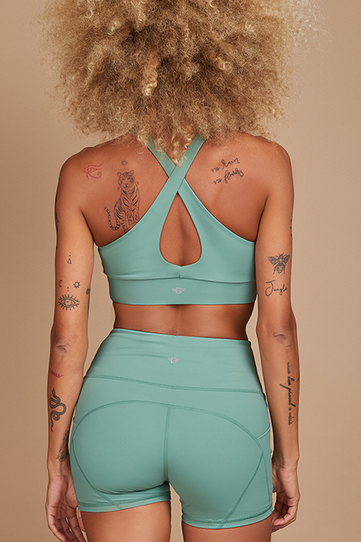 Mint green sports sales bra
